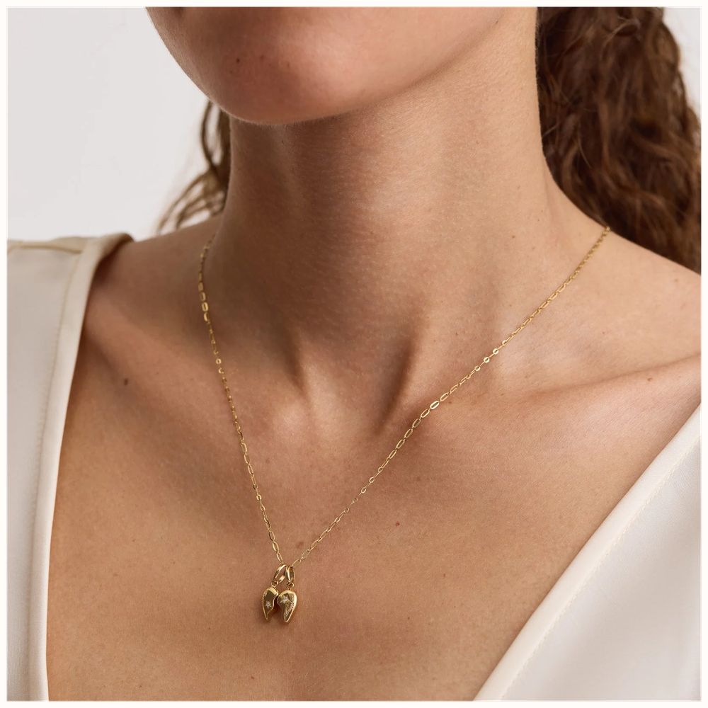 D.LOUISE Mother/Daughter Heart Charm Pendent CH -100 - vue alternative 2