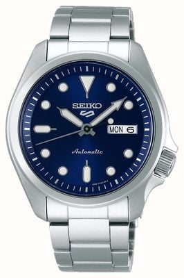 Seiko 5 deporte | reloj automatico | esfera azul | pulsera de acero inoxidable SRPE53K1