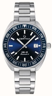 Certina Ds-2 | automatique | cadran bleu | bracelet en acier inoxydable C0246071104102