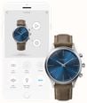 Kronaby 41 mm sekel blauwe wijzerplaat truffel leren band A1000-3759 S3759/1 - alternatieve weergave 3