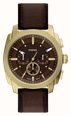 Fossil Machine 44 mm Chronograph Brown Leather FS6188