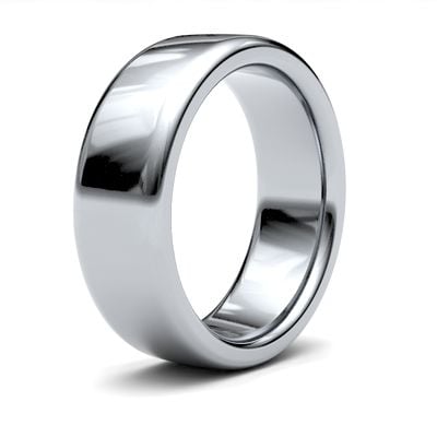 James Moore Wedding Ring  | Platinum | 7mm | Heavy | Size Soft Court | AG_7GHS-PT AG_7GHS-PT