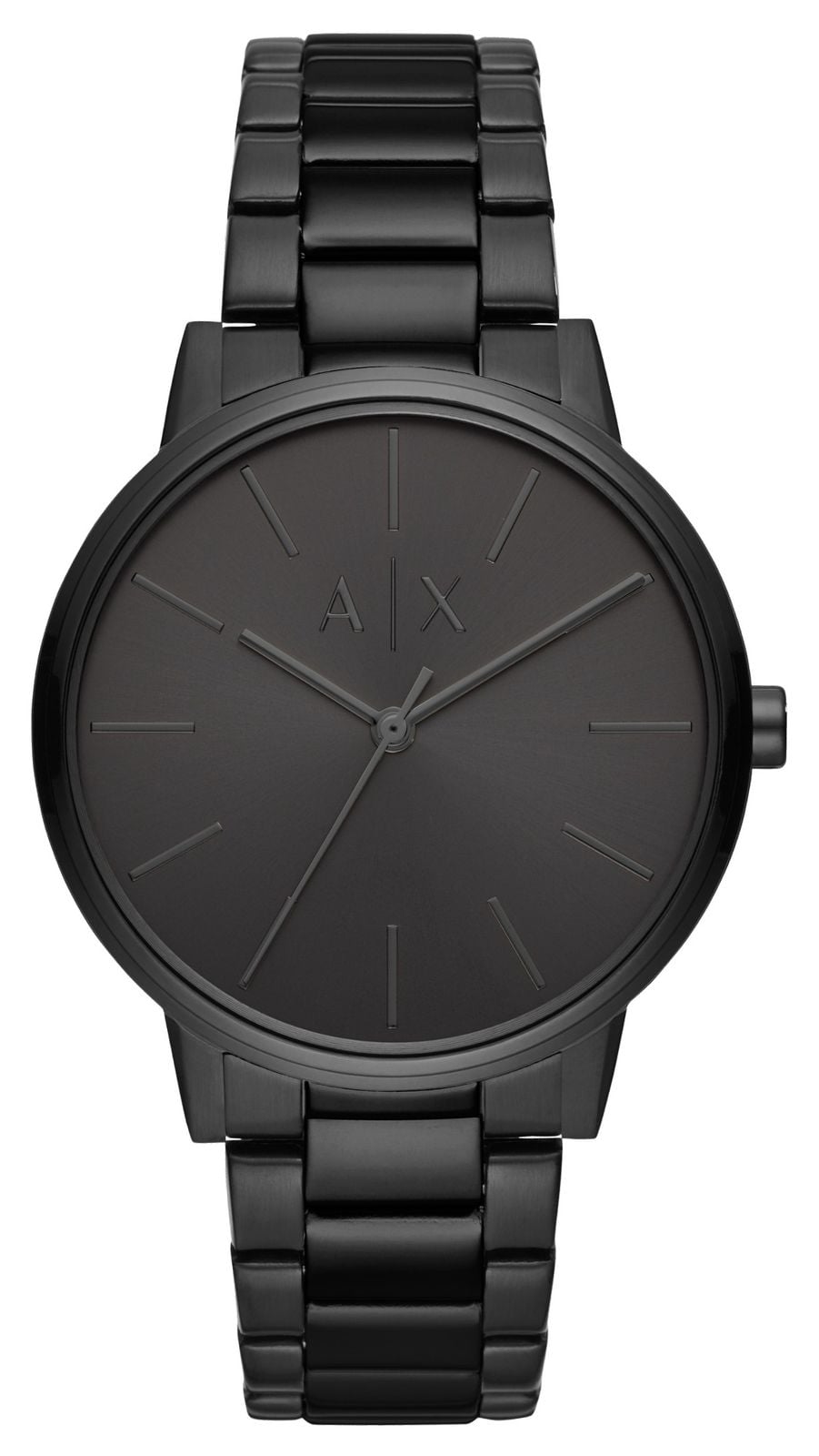 Armani Exchange Hommes | cadran noir | bracelet pvd noir montre