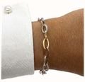 9k White & Rose Gold Hand Made Bracelet JM8963 KB - alternate view 3