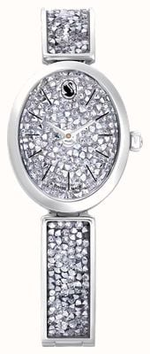 Swarovski Kryształowa skała (26 mm) srebrna kryształowa tarcza / srebrny kryształ i stal nierdzewna 5656881