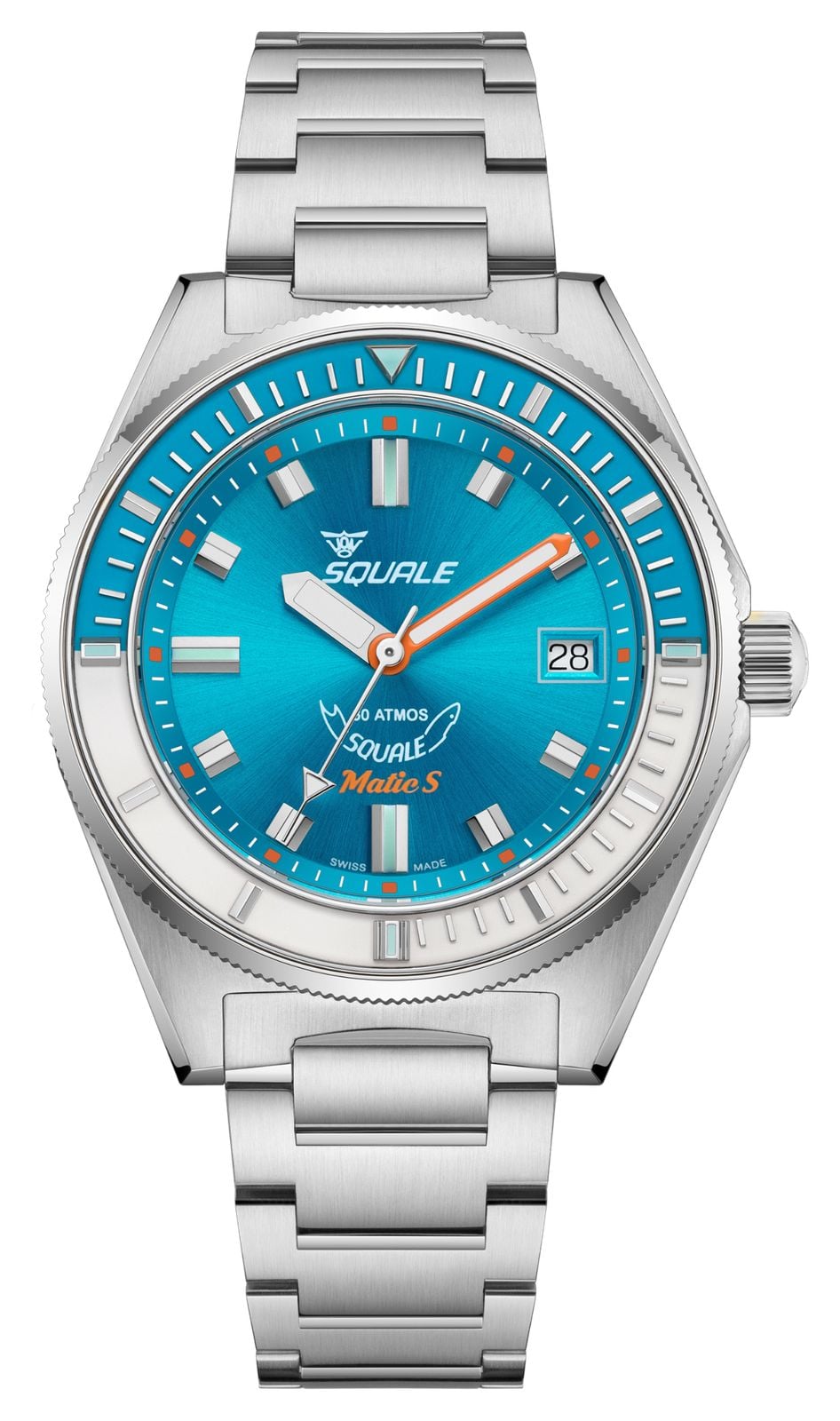 Squale Matic s automatique (39 mm) cadran bleu clair montre