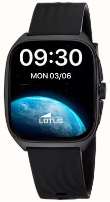 Lotus Smartime Ondas 2 Smartwatch der 2. Generation (41 mm) mit Digitalanzeige und schwarzem Kautschukarmband 50212/1