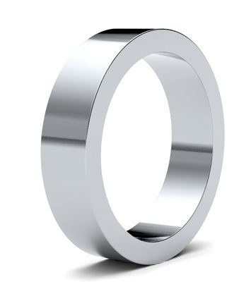 James Moore Wedding Rings | Palladium 500 | 5mm | Heavy | Flat | AG_5LHF-PD5