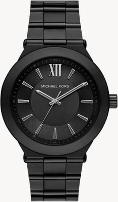Michael Kors Oversized Billie Quartz (44mm) Black Dial / Black PVD Stainless Steel Bracelet MK9275