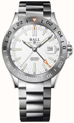 Ball Watch Company Limitowana edycja Engineer iii Outlier (40 mm) z białą tarczą i bransoletą ze stali nierdzewnej DG9000B-S1C-WH