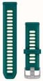 Garmin Quick Release Band (20mm) Teal Green & Citron Silicone / Silver Hardware - Strap Only 010-11251-B8