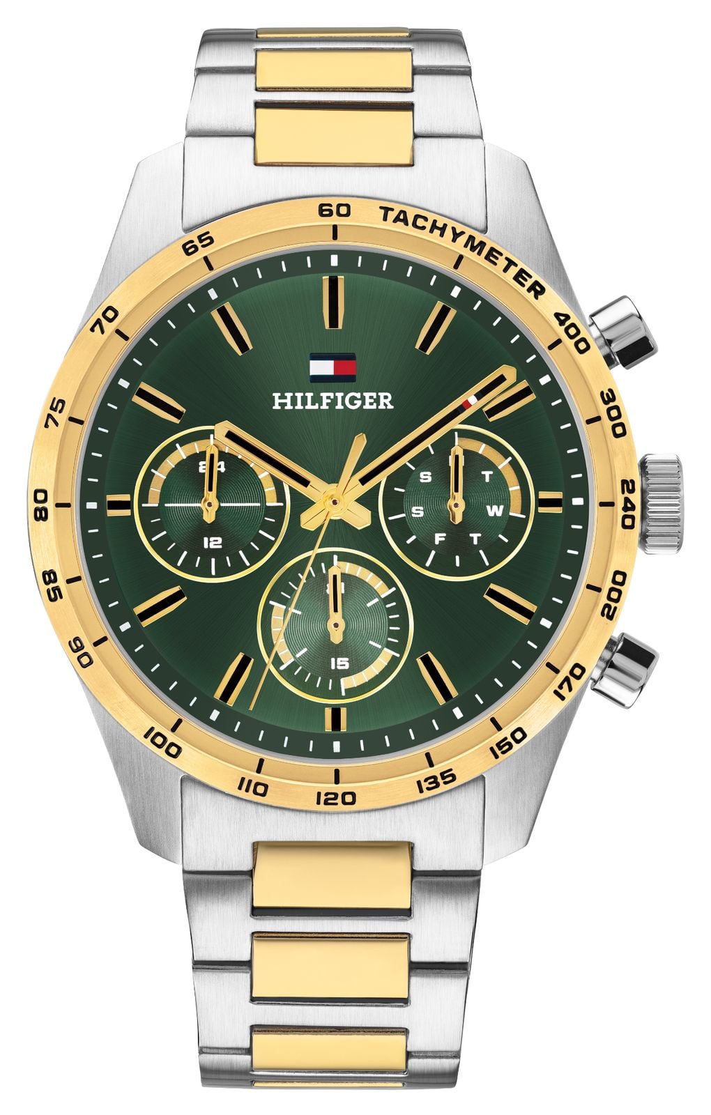 Tommy Hilfiger Hampton mit grünem Zifferblatt und uhr