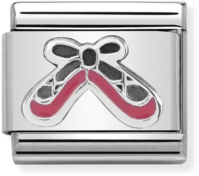 Nomination Classic Ballet Shoes Sterling Silver & Steel Enamel Charm 330202/41