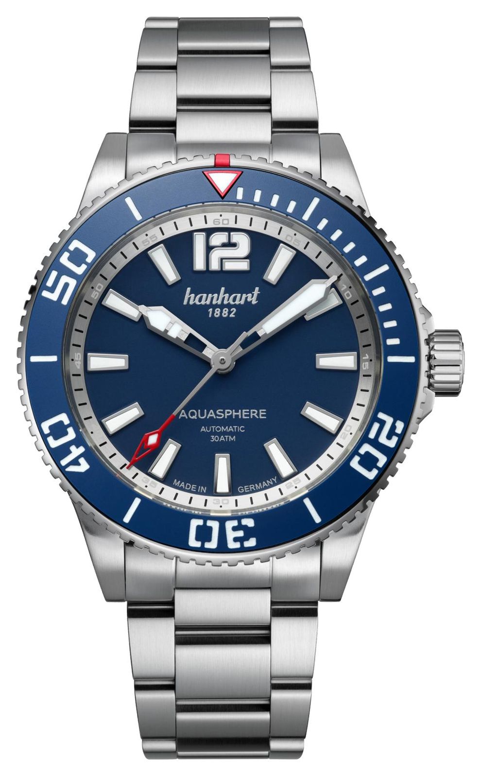 Hanhart Aquasphere Freefall (42mm) cadran bleu / montre