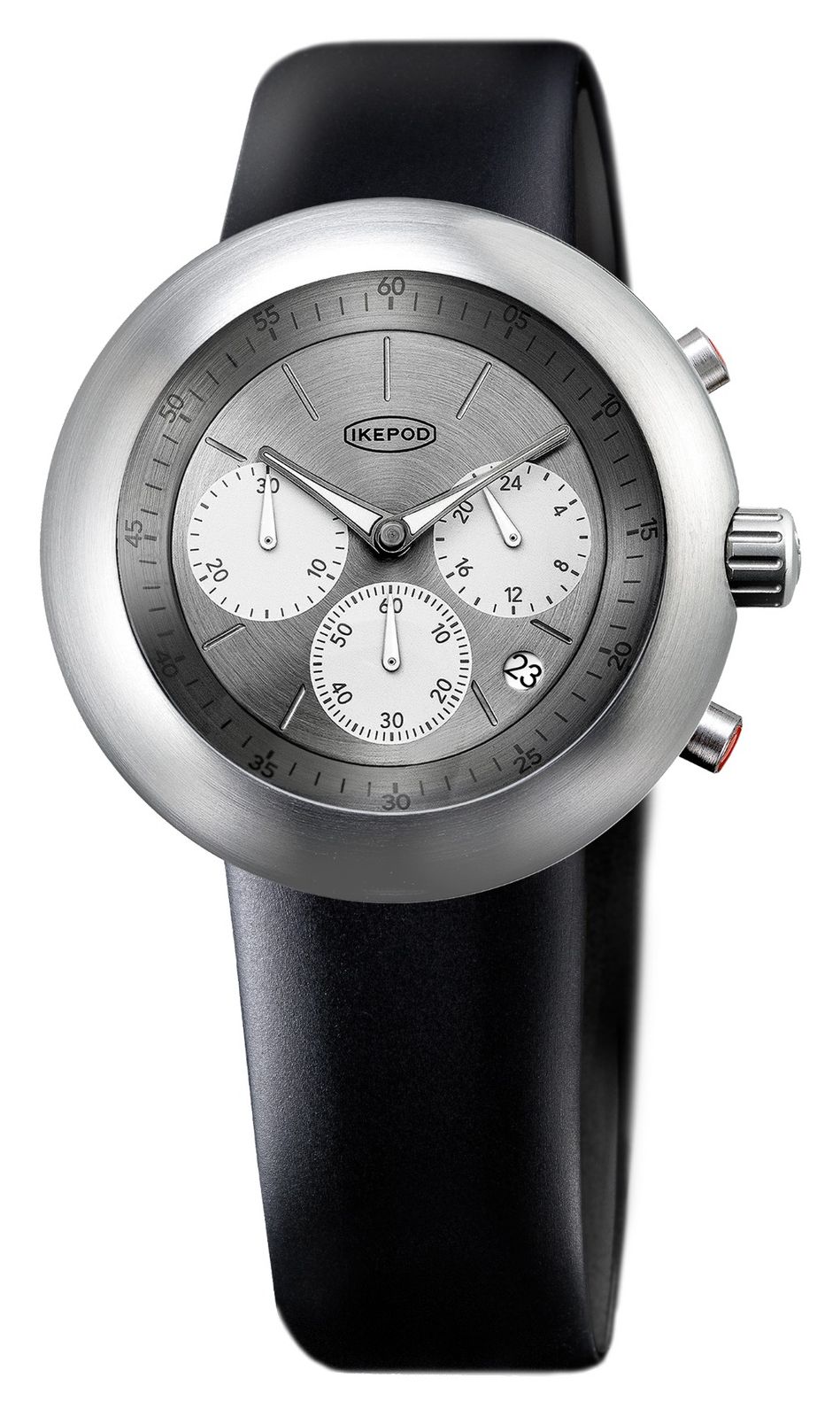 IKEPOD CHRONOPOD Alive 2018 009 44mm Silver Dial  Black Watch