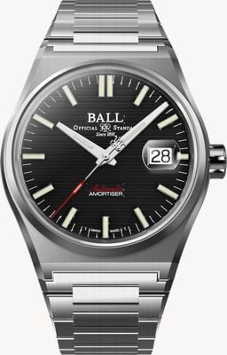 Ball Watch Company Roadmaster Perseverer Automatik (40 mm) schwarzes Zifferblatt / Edelstahlarmband NM9050C-S1-BK