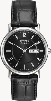 Citizen Bracelet homme eco-drive cuir noir BM8240-03E