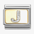 Nomination Classic Letter J Glitter Charm 030291/10