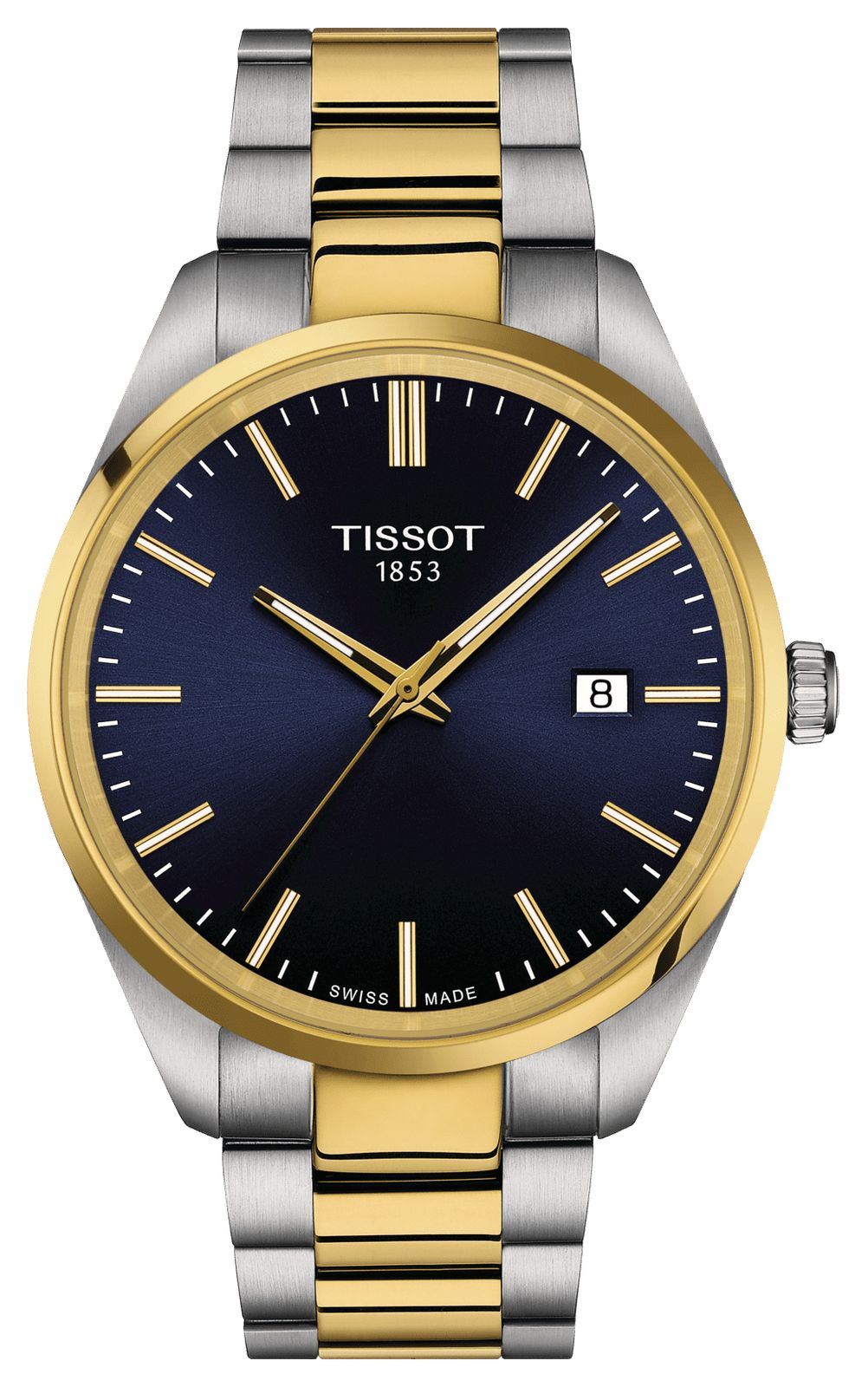 Tissot homme pr 100 (40 mm) cadran bleu / bracelet montre