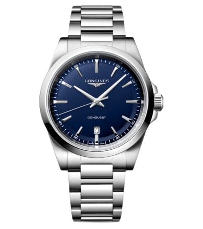 LONGINES Ã  quartz Conquest pour homme 41,00 mm acier montre