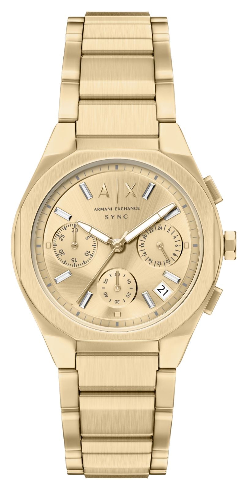 Armani Exchange Sync Chronograph Gold-Tone Watch in Multi