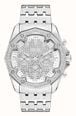 Diesel Stinger Pavé Chronograph (46mm) Silver Pavé Dial / Stainless Steel Bracelet DZ4734