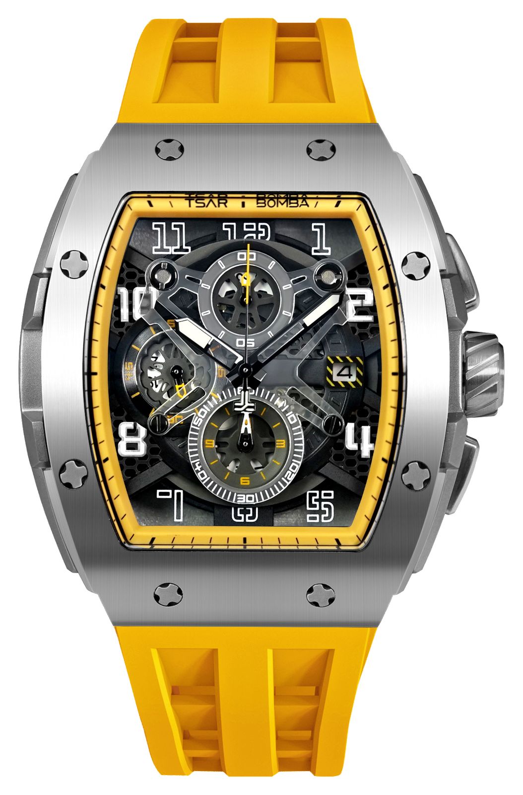 TSAR BOMBA Quarz-Chronograph der Elemental-Serie (44,6 mm), uhr-image-161438