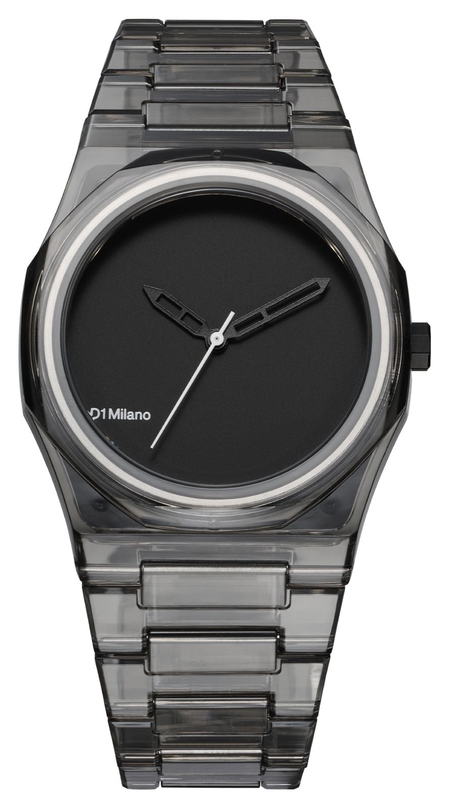D1 Milano Nylon exp_black (39 mm) cadran noir mat / bracelet montre