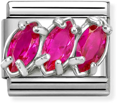 Nomination Classic Pink Trilogy Cubic Zirconia Charm 330329/22