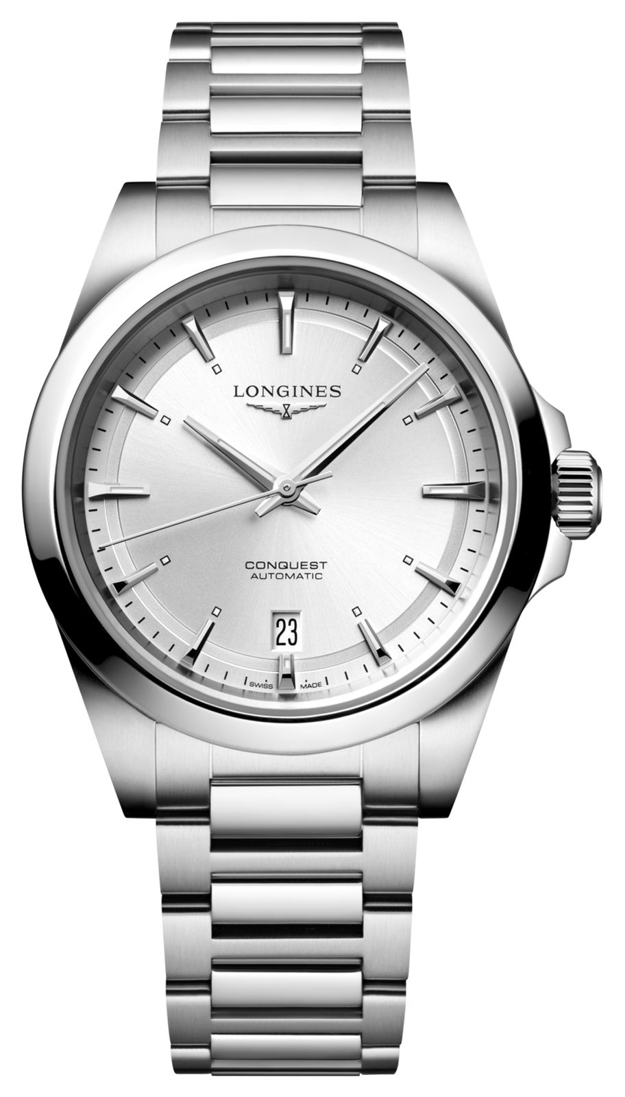 LONGINES Conquest automatique (38 mm) cadran argentÃ© / montre