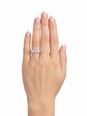 1.55ct Round Brilliant Natural Diamond Platinum Halo Five Stone Ring E94044 - alternate view 4