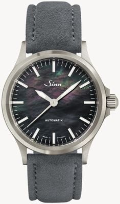 Sinn 556 i madrepérola s - pulseira de alcantara 556.0105-BK5120-5001-403A