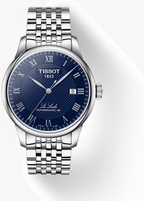 Tissot Le locle powermatic 80 | cadran bleu | bracelet en acier inoxydable T0064071104300