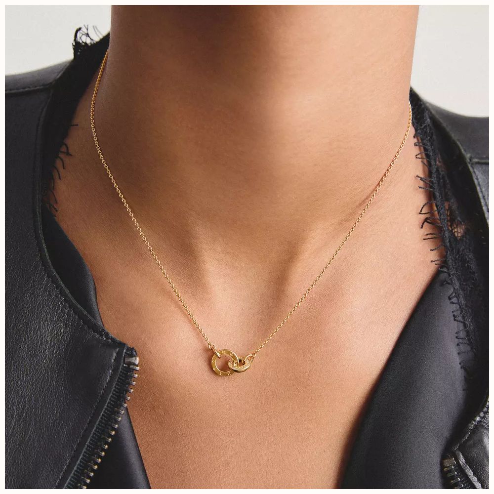 Thomas Sabo Chain Together with white zirconia Necklace KE2385-M01-14-L45V - vista alternativa 2