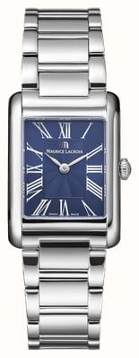 Maurice Lacroix Fiaba Square (24mm) Blue Sunbrushed 'fliniqué' Dial / Stainless Steel Bracelet FA1205-SS002-410-1