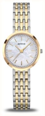 Bering Women's Classic (26mm) Mother-of-Pearl Dial / Two-Tone Stainless Steel Bracelet 19126-710