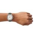 Emporio Armani Quartz Chronograph (40mm) Ivory Sunray Dial / Green Leather Strap AR11801 - 备用视图 4