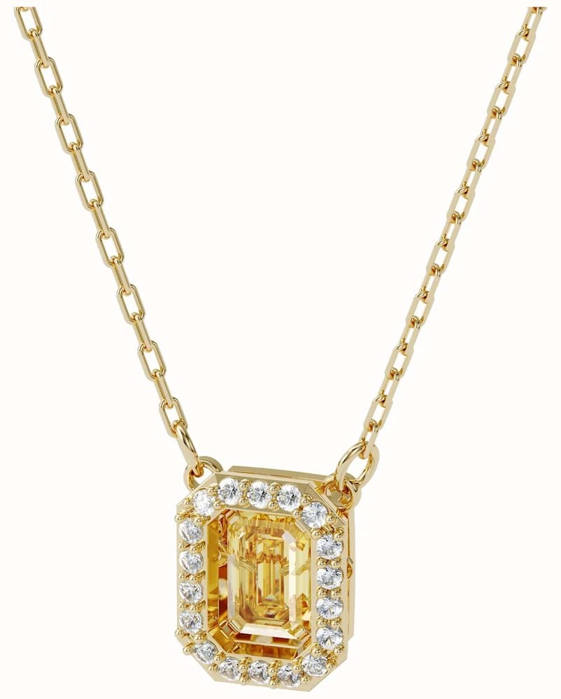 Swarovski Millenia | Gold Tone Necklace | Square | White 5598421 ...