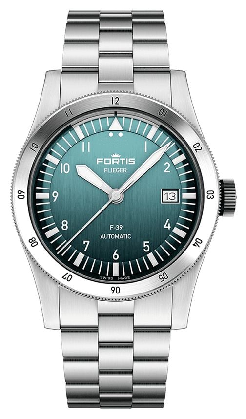 FORTIS Flieger F-39 Automatic Petrol (39mm) Stainless Steel 