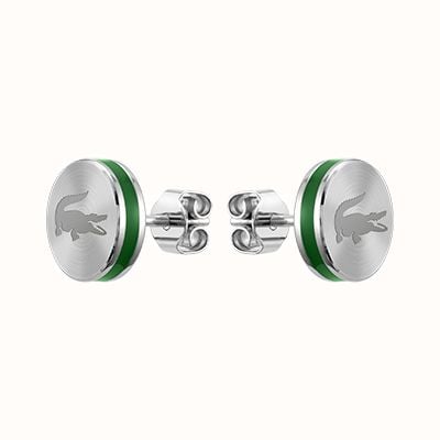 Lacoste BASELINE Stainless Steel Crocodile Earrings 2040085
