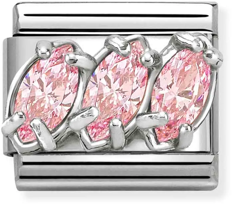 Nomination Classic Pink Trilogy Cubic Zirconia Charm 330329/21