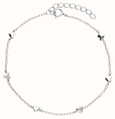 James Moore CME Sterling Silver Mini Heart Bracelet H6987/S