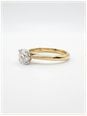 James Moore & Co 0.59ct Round Brilliant Natural Diamond 18ct Yellow Gold Solitaire Ring J68708 - alternatieve weergave 2