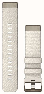 Garmin Quickfit® 20-Armband, nur cremefarbenes, meliertes Nylon mit weichgoldenen Beschlägen 010-13279-08