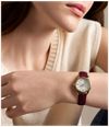 Fossil Gilmore 28 mm Three-Hand Red Leather Fossil Watch ES5510 - alternate view 5