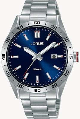 Lorus スポーツクオーツ 100m(40mm) ブルーサンレイ文字盤/ステンレス RH961NX9