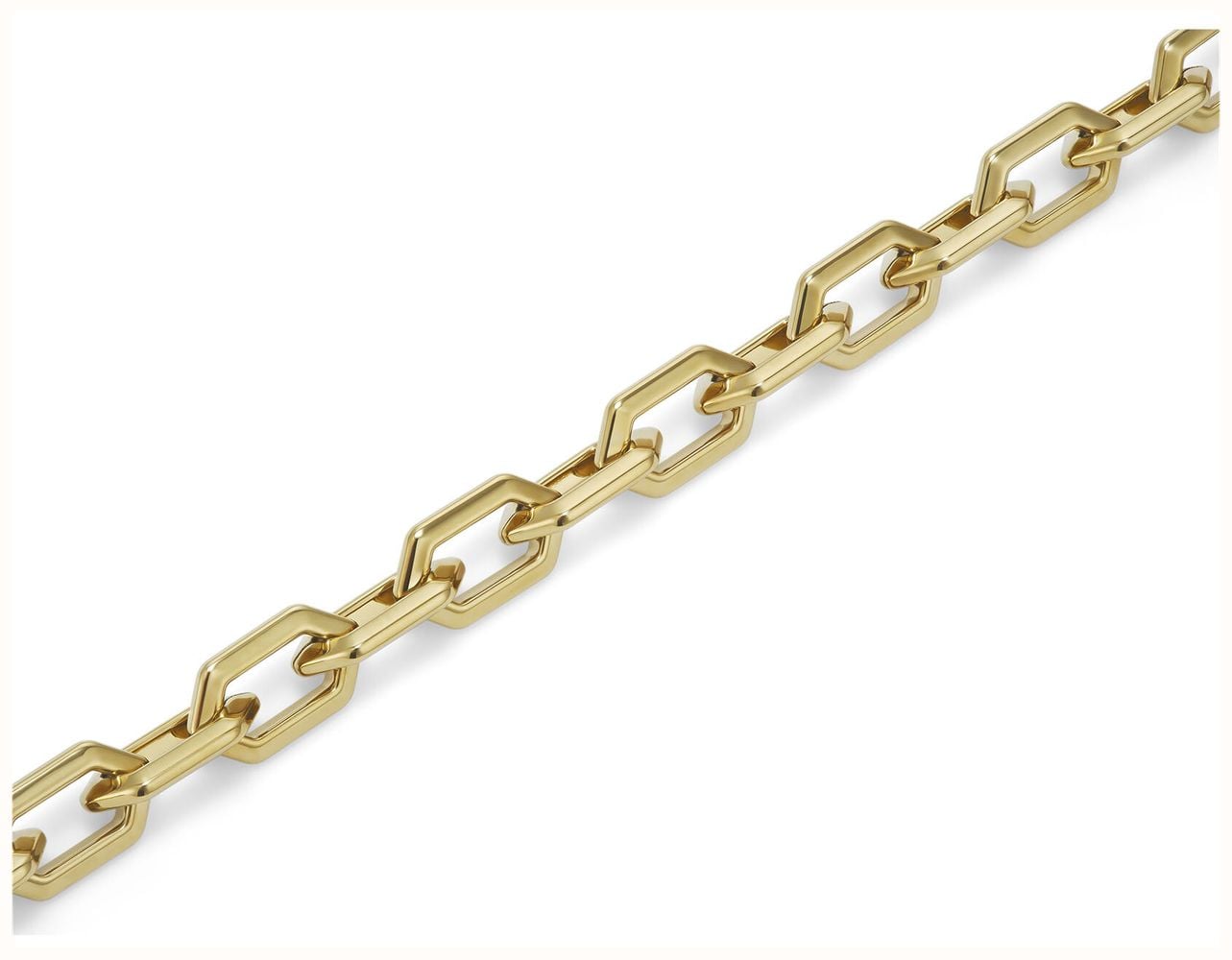 Olivia Burton Honeycomb Geo Gold Plated Chain Link Bracelet 24100611 - vista alternativa 3