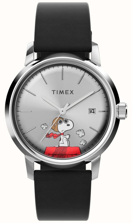 Timex X Peanuts Snoopy Flying Ace Marlin Automatic (40mm) Silver