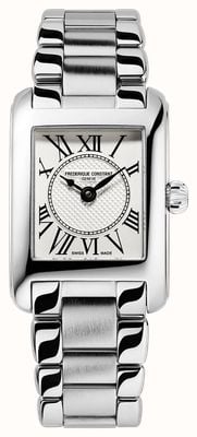 Frederique Constant Classics Carrée Quartz (21mm) White Dial / Stainless Steel Bracelet Watch FC-200MC16B
