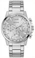 Guess Men's Walker Silver-Tone Sunray Dial Silver-Tone Stainless Steel Bracelet GW0900G6